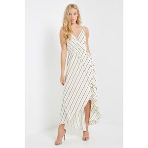 Soprano high-low faux wrap dress